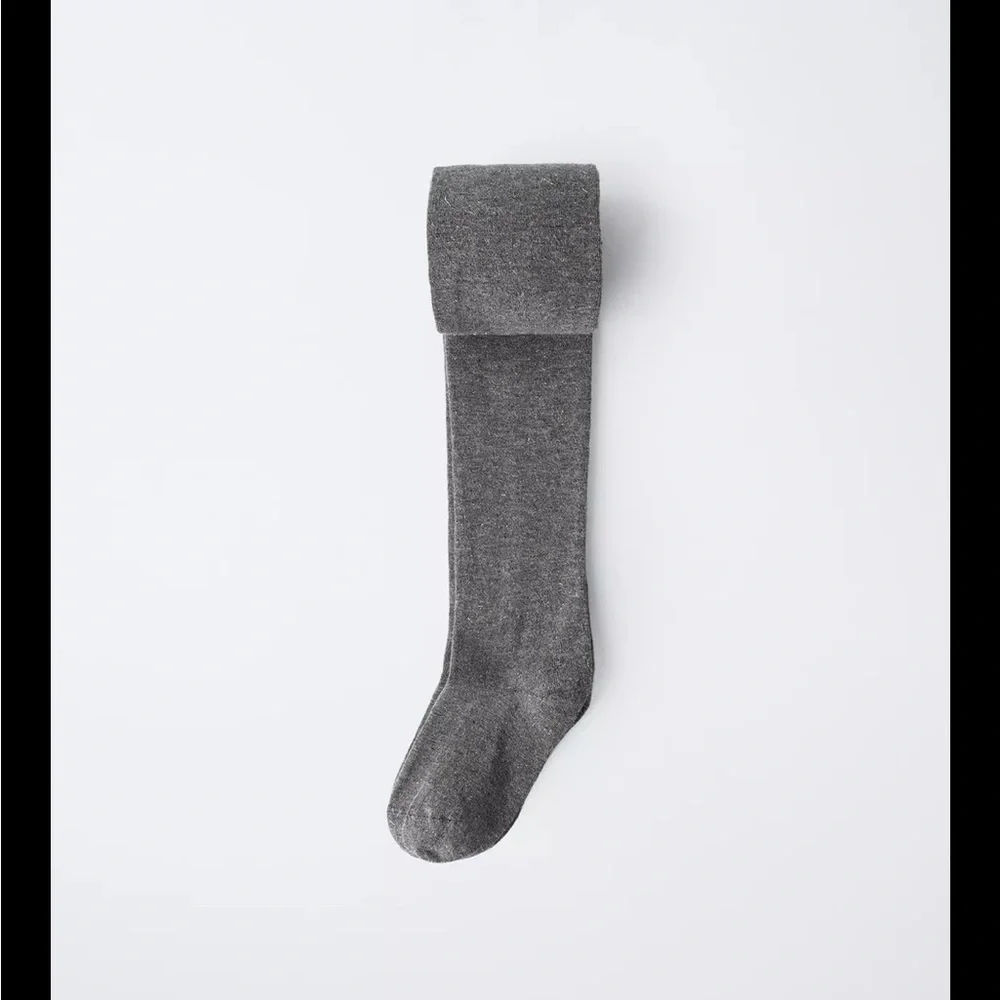 Zara kids, Gray, Sparkly tights, 8-10 years